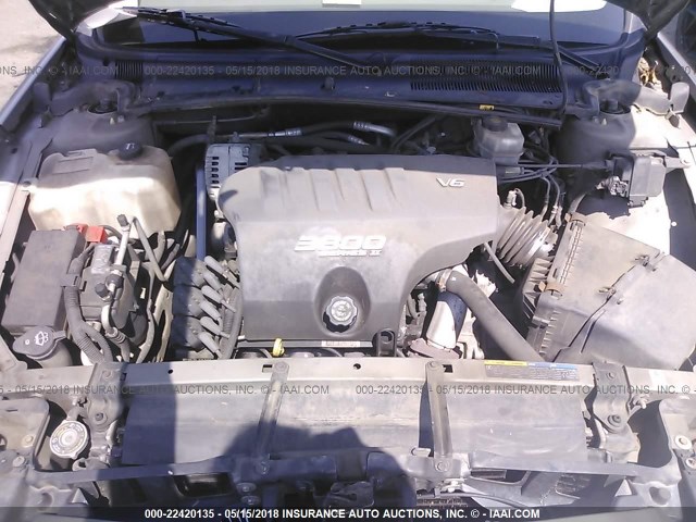 1G4HR54K72U283912 - 2002 BUICK LESABRE LIMITED SILVER photo 10