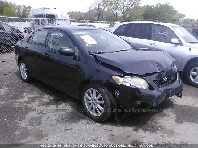 JTDBL40E79J008462 - 2009 TOYOTA COROLLA LE/XLE BLACK photo 1