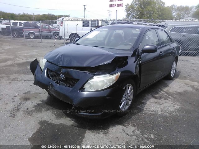 JTDBL40E79J008462 - 2009 TOYOTA COROLLA LE/XLE BLACK photo 2
