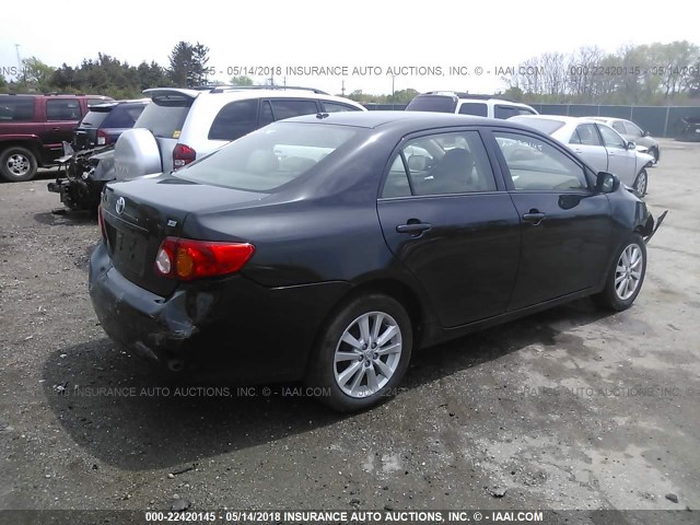 JTDBL40E79J008462 - 2009 TOYOTA COROLLA LE/XLE BLACK photo 4