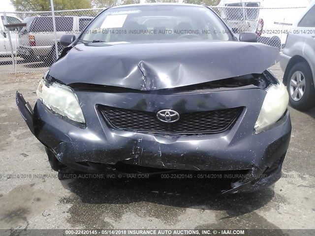 JTDBL40E79J008462 - 2009 TOYOTA COROLLA LE/XLE BLACK photo 6