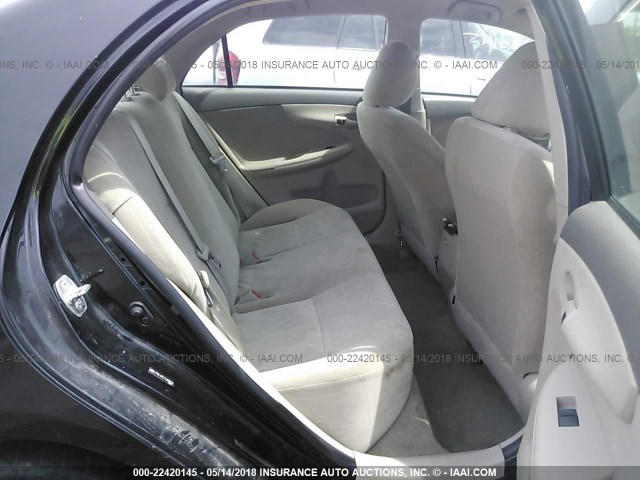 JTDBL40E79J008462 - 2009 TOYOTA COROLLA LE/XLE BLACK photo 8