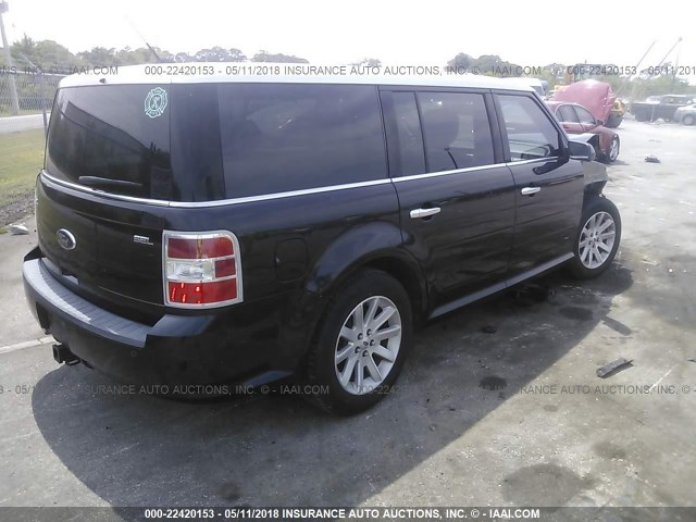 2FMGK5CCXABA50492 - 2010 FORD FLEX SEL შავი ფოტო 4