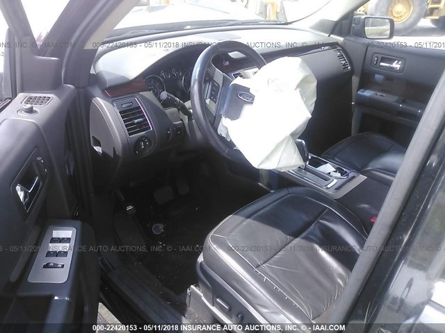 2FMGK5CCXABA50492 - 2010 FORD FLEX SEL შავი ფოტო 5