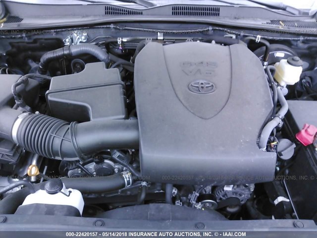 5TFAZ5CNXHX023061 - 2017 TOYOTA TACOMA DBL CAB/SR5/TRD SPORT/OR SILVER photo 10