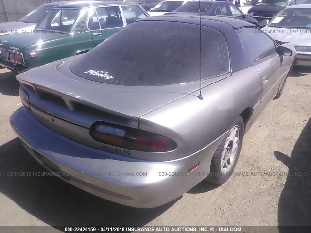 2G1FP22G012117100 - 2001 CHEVROLET CAMARO Z28 GRAY photo 4