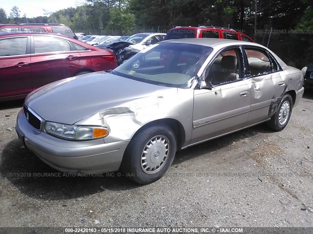 2G4WY55J111296648 - 2001 BUICK CENTURY LIMITED BEIGE photo 2