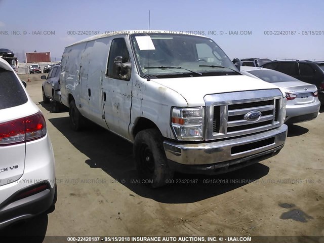 1FTSS3EL8DDB34230 - 2013 FORD ECONOLINE E350 SUPER DUTY VAN WHITE photo 1