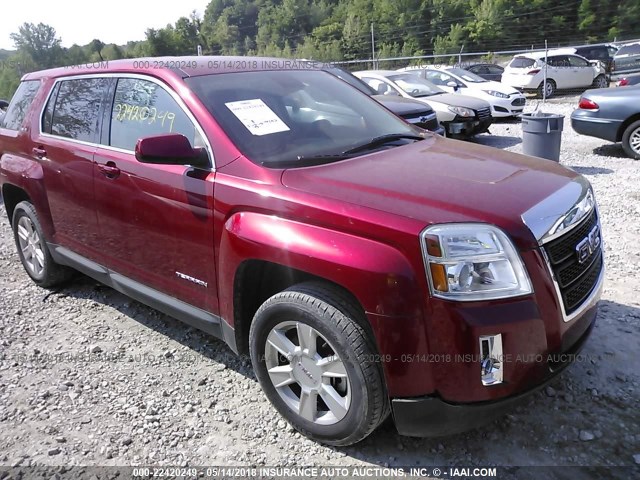 2GKALMEK0D6262048 - 2013 GMC TERRAIN SLE RED photo 1