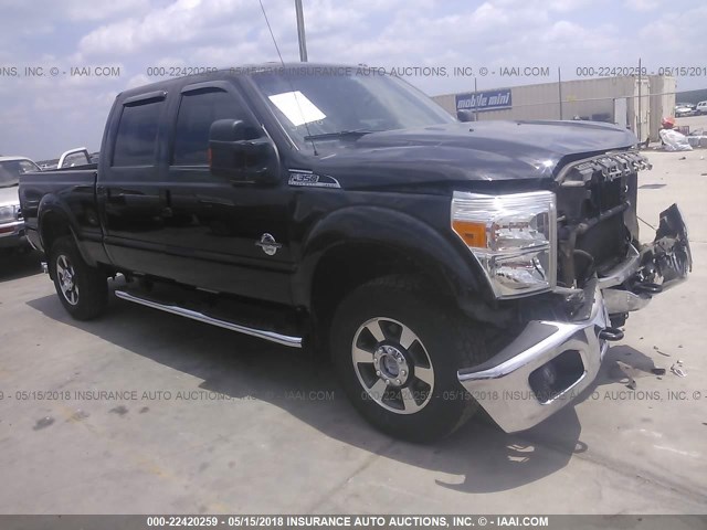 1FT8W3BT2CEC61437 - 2012 FORD F350 SUPER DUTY BLACK photo 1