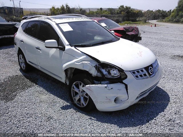 JN8AS5MT8BW163595 - 2011 NISSAN ROGUE S/SV/KROM WHITE photo 1