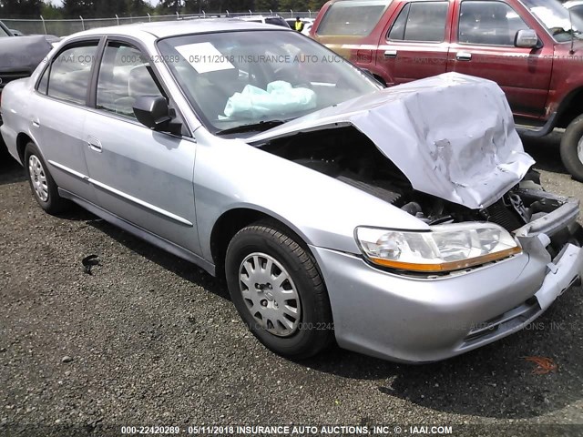 1HGCF86642A093111 - 2002 HONDA ACCORD VALUE SILVER photo 1