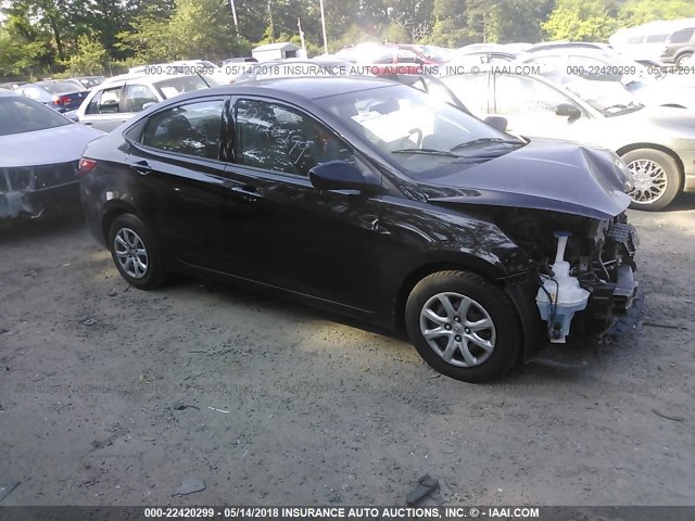 KMHCT4AE1CU169166 - 2012 HYUNDAI ACCENT GLS/GS BLACK photo 1