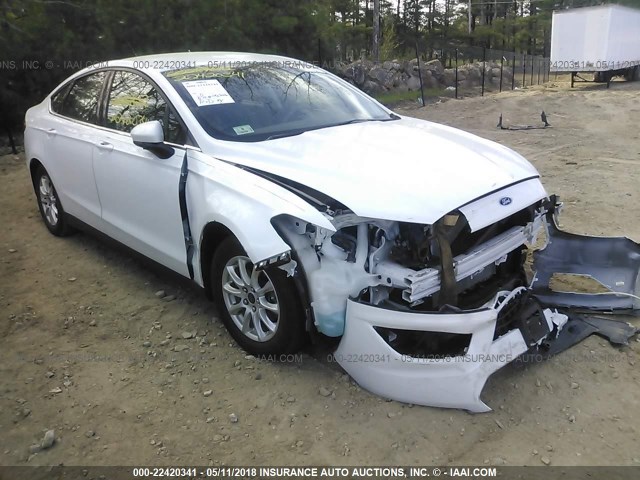 3FA6P0G77GR128552 - 2016 FORD FUSION S WHITE photo 1