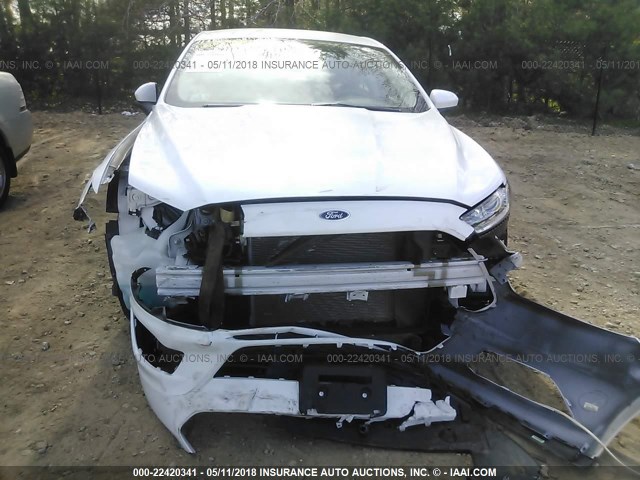 3FA6P0G77GR128552 - 2016 FORD FUSION S WHITE photo 6