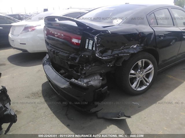 2C3CDXJG0DH538595 - 2013 DODGE CHARGER SXT BLACK photo 6