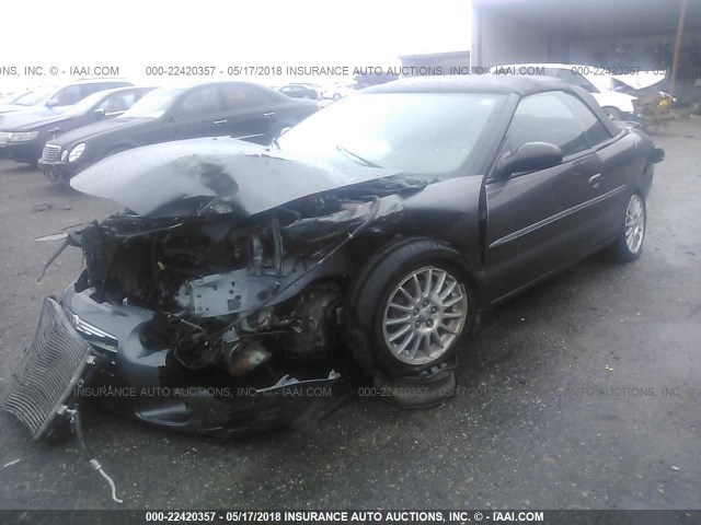 1C3EL55RX5N658196 - 2005 CHRYSLER SEBRING TOURING GRAY photo 2