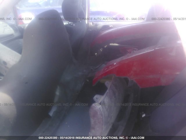 JHMGD386X7S027913 - 2007 HONDA FIT S RED photo 8