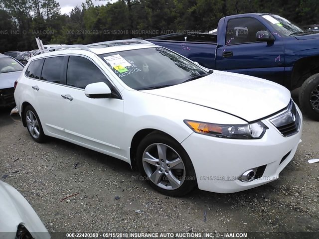 JH4CW2H63CC005338 - 2012 ACURA TSX TECH WHITE photo 1