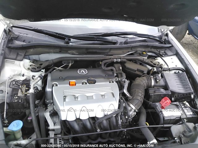 JH4CW2H63CC005338 - 2012 ACURA TSX TECH WHITE photo 10