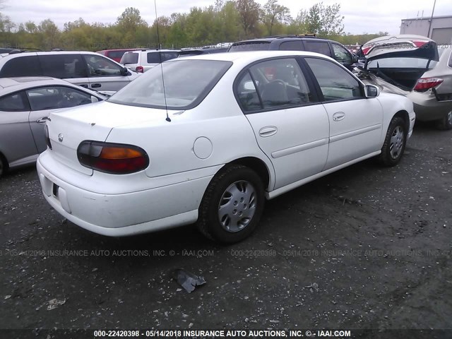 1G1ND52T3X6242408 - 1999 CHEVROLET MALIBU WHITE photo 4