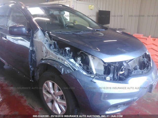 JN8AZ1MW3DW314845 - 2013 NISSAN MURANO S/SL/LE BLUE photo 6