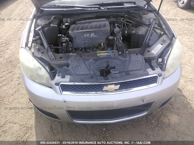 2G1WD58C069313955 - 2006 CHEVROLET IMPALA SUPER SPORT SILVER photo 10