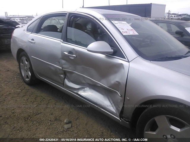 2G1WD58C069313955 - 2006 CHEVROLET IMPALA SUPER SPORT SILVER photo 6