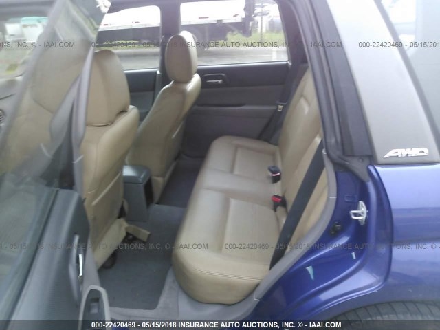 JF1SG65604H755165 - 2004 SUBARU FORESTER 2.5XS ლურჯი ფოტო 8