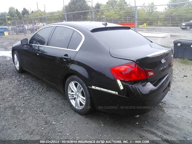 JN1CV6AP5BM304131 - 2011 INFINITI G37 SPORT BLACK photo 3