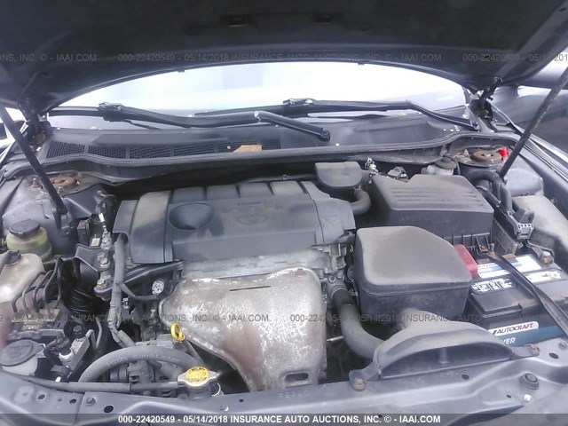 4T1BF3EK2BU614834 - 2011 TOYOTA CAMRY SE/LE/XLE GRAY photo 10