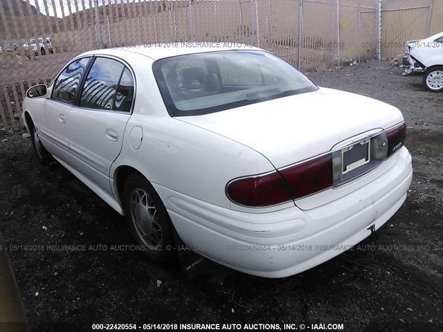 1G4HP52K844123100 - 2004 BUICK LESABRE CUSTOM WHITE photo 3