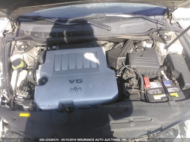 4T1BK46K48U069969 - 2008 TOYOTA CAMRY LE/XLE/SE ოქროსფერი ფოტო 10