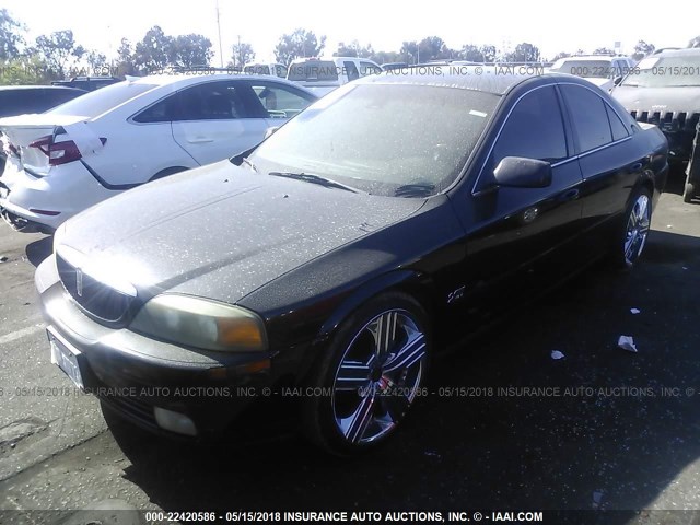 1LNHM87A82Y673588 - 2002 LINCOLN LS BLACK photo 2