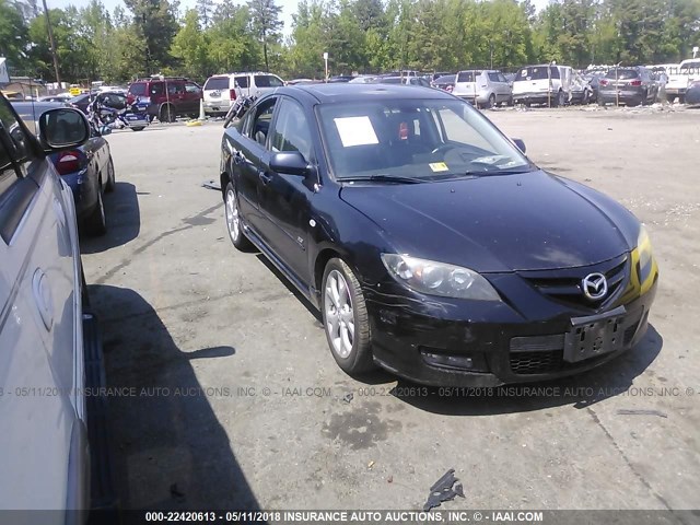 JM1BK323371713801 - 2007 MAZDA 3 S BLACK photo 1