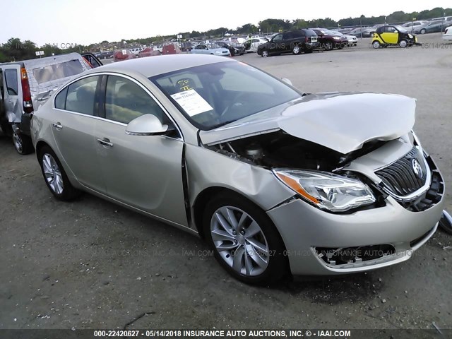 2G4GN5EX3E9168954 - 2014 BUICK REGAL PREMIUM BEIGE photo 1