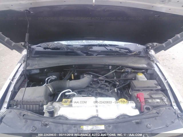 1C4PJMAK1CW100502 - 2012 JEEP LIBERTY SPORT 银色 照片 10