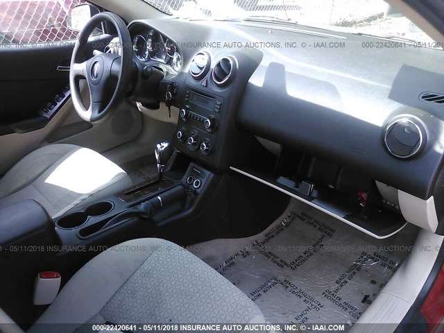 1G2ZF58B774172123 - 2007 PONTIAC G6 VALUE LEADER/BASE RED photo 5