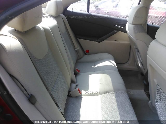 1G2ZF58B774172123 - 2007 PONTIAC G6 VALUE LEADER/BASE RED photo 8