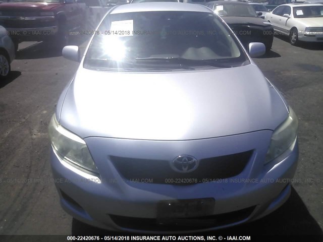 JTDBL40E89J017851 - 2009 TOYOTA COROLLA LE/XLE SILVER photo 6