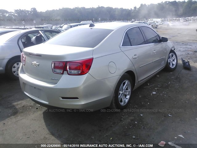 1G11B5SA3DF175341 - 2013 CHEVROLET MALIBU LS ბეჟი ფოტო 4