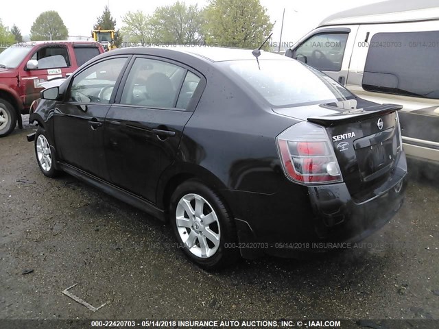 3N1AB6AP2AL700073 - 2010 NISSAN SENTRA 2.0/2.0S/SR/2.0SL BLACK photo 3