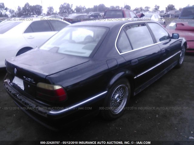 WBAGJ6322SDH31584 - 1995 BMW 740 IL BLACK photo 4