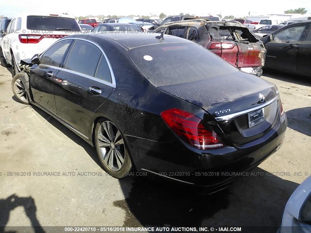 WDDUG8FB4EA024250 - 2014 MERCEDES-BENZ S 550 4MATIC BLACK photo 3