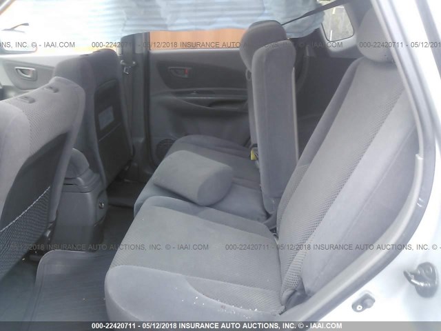 KM8JN12DX7U522208 - 2007 HYUNDAI TUCSON SE/LIMITED SILVER photo 8