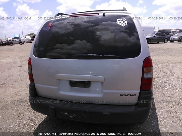 1GMDX03E84D124659 - 2004 PONTIAC MONTANA SILVER photo 6