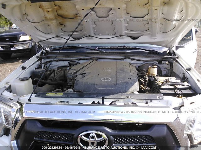 3TMLU4EN3EM163985 - 2014 TOYOTA TACOMA DOUBLE CAB თეთრი ფოტო 10