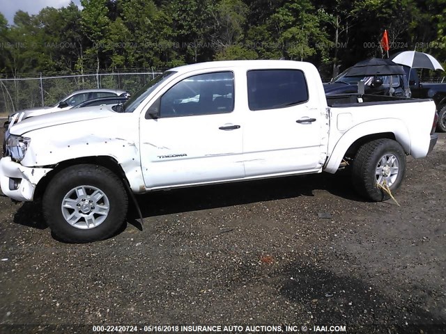 3TMLU4EN3EM163985 - 2014 TOYOTA TACOMA DOUBLE CAB WHITE photo 6