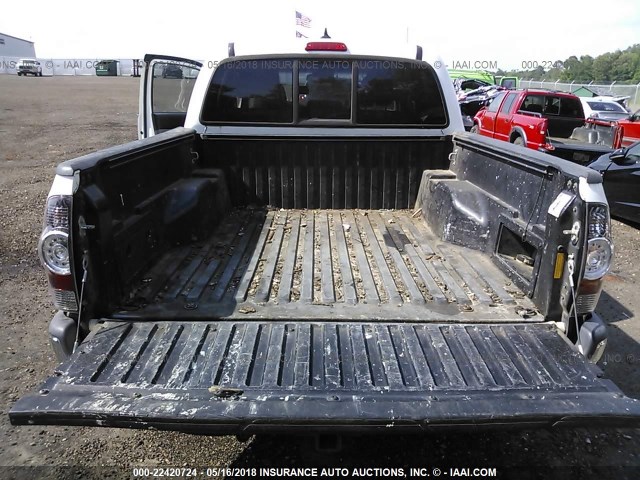 3TMLU4EN3EM163985 - 2014 TOYOTA TACOMA DOUBLE CAB WHITE photo 8