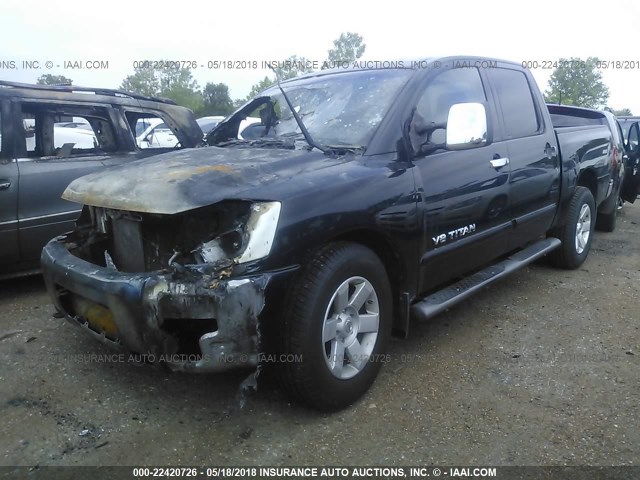 1N6BA07A07N233049 - 2007 NISSAN TITAN XE/SE/LE BLACK photo 2